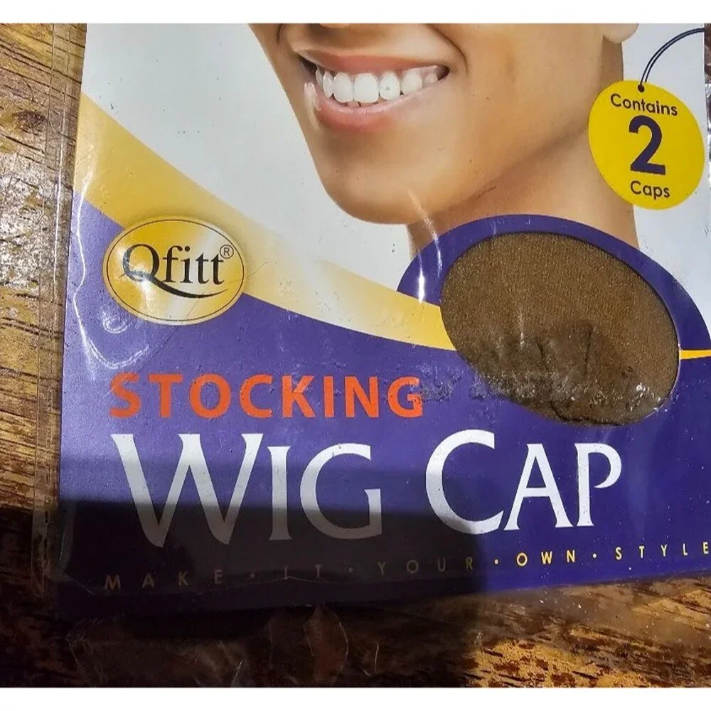 [1 PACK ] QFITT Stocking Wig Cap Light Brown #102 -  Set of 2 M&M Headgear NWT